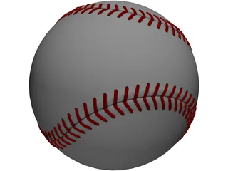 Baseball 3D Model preview