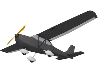 Cessna 172 3D Model preview