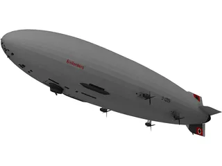 Hindenburg Blimp 3D Model preview