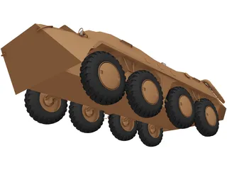 BTR-70 3D Model preview