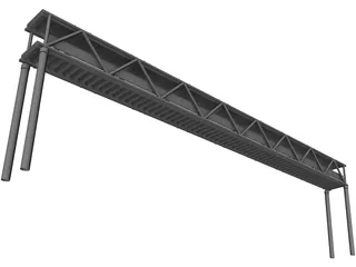 Footbridge 3D Model preview