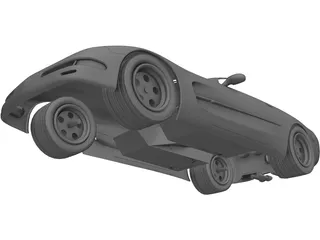 Chevrolet Corvette Convertible (2002) 3D Model preview