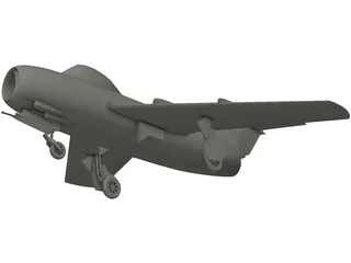 MiG-15 3D Model preview