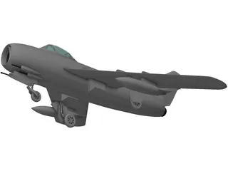MiG-17 3D Model preview
