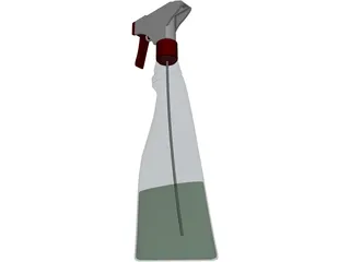 Spray Bottle 3D Model preview