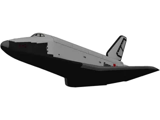 Space Shuttle Buran Russian 3D Model preview