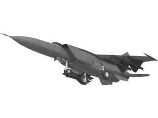 MiG-25 3D Model preview