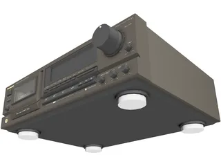 Technics Stereo Cassette Deck RS-BX707 3D Model preview