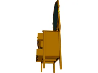 Dresser with Mirror 3D Model preview