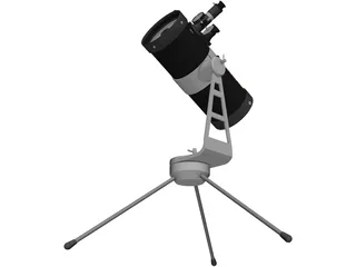 Telescope 3D Model preview