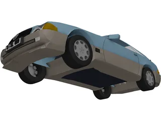 Mercedes-Benz 600 SL 3D Model preview