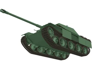 Jagd Panzer 3D Model preview