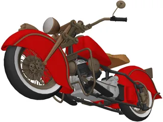 Indian Chief 348 3D Model preview