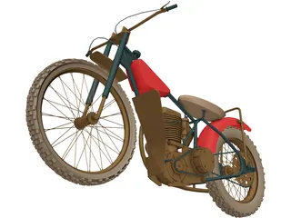 Jawa 500 PT 3D Model preview