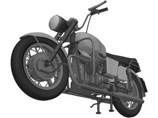 Moto Guzzi 1 3D Model preview