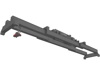 Container Loader 3D Model preview