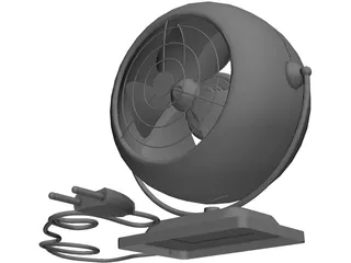 Portable Fan 3D Model preview
