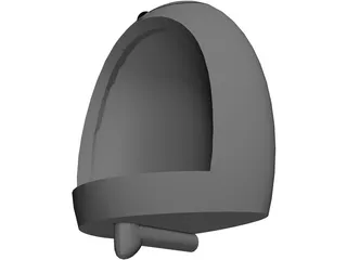 Wall Urinal 3D Model preview