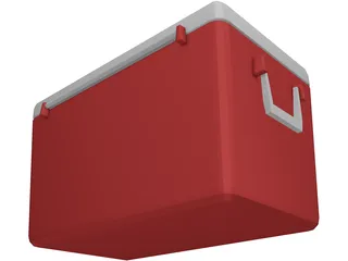Picnic Cooler 3D Model preview