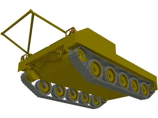 M454 Pershing Missile Carrier 3D Model preview