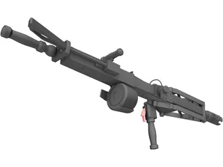 M57 Smart Gun 3D Model preview