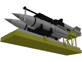 Missile 3D Model preview
