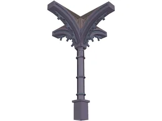 Column, 1800s Ornate 3D Model preview