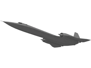 Lockheed SR-71 Blackbird 3D Model preview