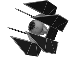 Star Wars Tie Defender 3D Model preview