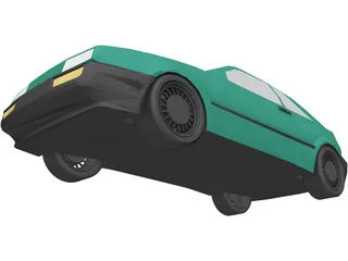 Volkswagon Corrado 3D Model preview