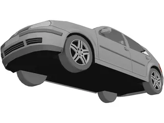 Volkswagen Golf IV (5 doors) 3D Model preview
