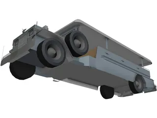 Jeep Catafalque 3D Model preview