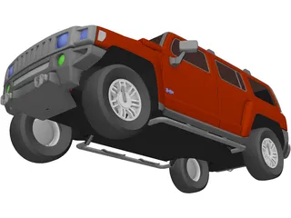 Hummer H3 3D Model preview