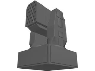RIM-116 Rolling Airframe Missile Lanuncher 3D Model preview