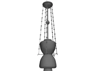 Turkish Hanging Lamp 3D Model preview