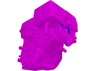 Honda GX390 Engine 3D Model preview