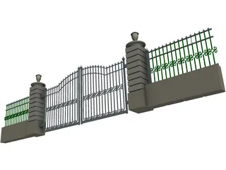 Gate 3D Model preview