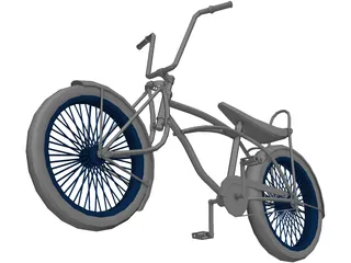Lowrider Bicycle 3D Model preview