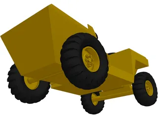 Construction Truck 3D Model preview