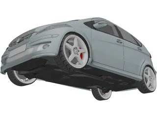 Mercedes-Benz A-Class (2005) 3D Model preview