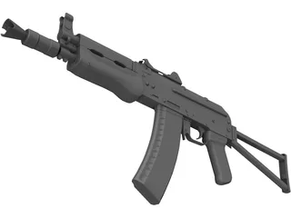 AKS 74U 3D Model preview