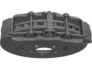 Brembo Brake 3D Model preview