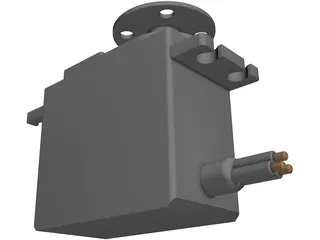 Hitec HS-475HB Servo Motor 3D Model preview