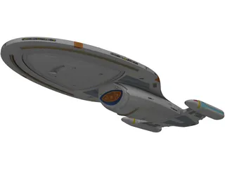 Star Trek Voyager 3D Model preview