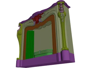 Fireplace 3D Model preview