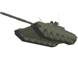 ZTZ-99 Chinese MBT 3D Model preview