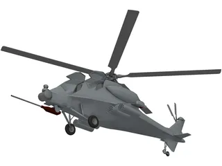 CAIC WZ-10 Gunship 3D Model preview