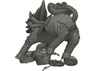 China Dragon 3D Model preview