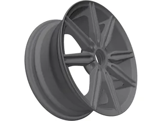 OZ Car Wheel 3D Model preview