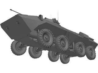 BTR-90 3D Model preview